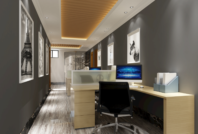 上海辦公室裝修設計：掛墻式書架，簡約高效助力工作空間升級！