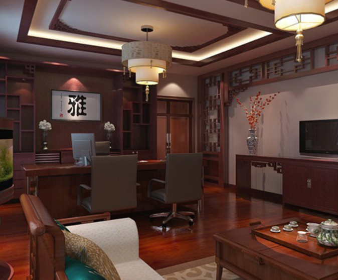 上海辦公室裝修設(shè)計：科技智能風(fēng)大中班臺，打造未來感十足的辦公空間！