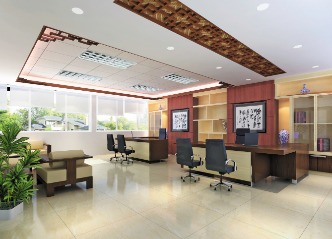 科技智潮引領(lǐng)未來(lái)：上海辦公室裝修設(shè)計(jì)，大中班臺(tái)擺放新解